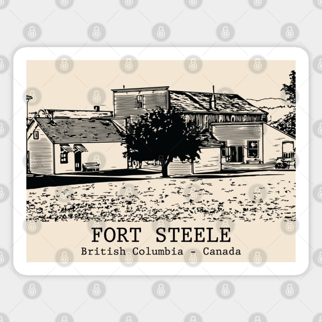 Fort Steele - British Columbia Magnet by Lakeric